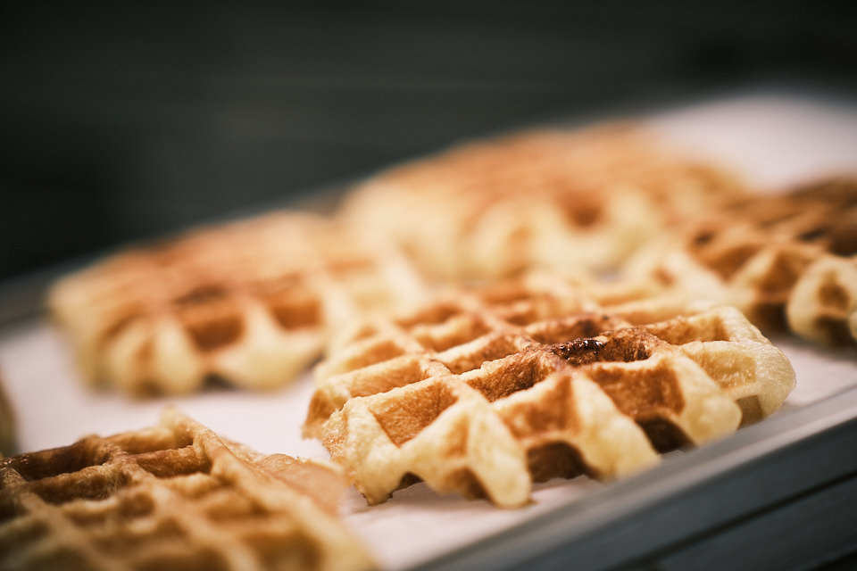 Gaufres liégeoises au sucre d'érable